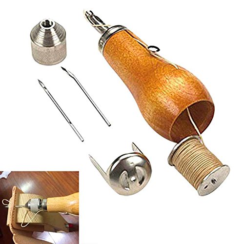 Hrph Berufsgeschwindigkeitshefter-nähender Awl-Werkzeug-Installationssatz für lederne Segel u. Segeltuch-schwere Reparatur - 2