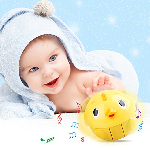 Peradix Stehauffigur Stehaufmännchen Frosch Küken Spielkugel mit Musik