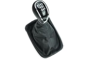 NEWTOWN2700-PARTS Pommeau de levier de vitesses avec soufflet et cadre compatible avec Opel Insignia 2008-15 6 vitesses Coutures noires