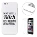 Produktbild iPhone 6/6S 4.7 Inch Hülle (Mit Frie HD Displayschutzfolie) Einzigartigem Design Sehr Dünn Aus TPU Silikon silicon Mit Exclusivem Muster - Schale Und Bumper In Einem - Schützt Gegen Kratzer Kappen Für Apple iPhone 6/6S-Lustige Zitate
