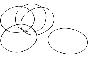PATIKIL 5 Piezas Juntas Tóricas, Arandelas Tóricas de Nitrilo de Goma Métrica Sellado O Ring Junta para Reparación de Grifo de Plomería de Automoción, 50x48x1mm(OD*ID*An)