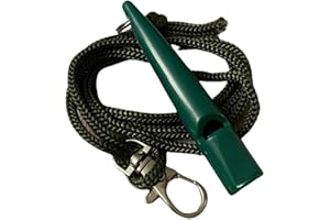 THE DOG LADY (TDL) Dog Whistle with Lanyard - Used for Recall and Dog Training - Long Distance - Good Frequency for Most Breeds of Dog - Standard Pitched - Consistent - Food Grade Plastic (Pine Green)