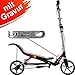 Produktbild Space Scooter X 580 matt-schwarz MIT GRAVUR - inkl. hochwertiger Namensgravur - SpaceScooter Wipproller X580 black