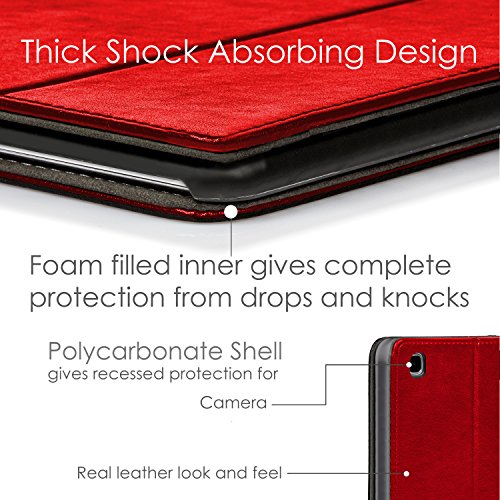 Forefront Cases® Lenovo Tab 3 8 / Tab 2 A8-50 Leder Hülle Schutzhülle Tasche Smart Case Cover Stand – Rundum-Geräteschutz und intelligente Auto Schlaf / Wach Funktion inkl. Eingabestift und Displayschutz - 8