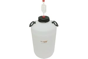 HOME BREW ONLINE 25 Litre Wide Neck Home Brew Wine Beer Fermenter with Airlock and Bung