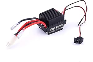 ARCELI Contrôleur de Vitesse ESC 320A, 6-12 V ESC Brushed Régulateur pour RC Camion Voiture Bateau Télécommandé