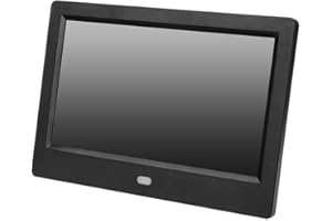 TOSUNY Cornice fotografica digitale da 7 "- 1024 x 600 16: 9 Schermo LED HD Cornice video sveglia Sveglia MP3 / 4 Movie Player(Spina UE)