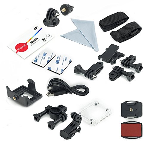QUMOX SJ5000X Elite 2K 4K 30fps 720p 120fps NTK96660 12M Exmor IMX078cqk Sensor Gyro-Action-Kamera WiFi HD Sports DV Schwarz - 5