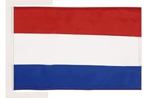 AZ FLAG - Netherlands Flag - 18'' x 12'' - 100% Polyester Dutch Small Banner with Two Cords - Fade Resistant - Vivid Colors - 18x12 in - 45x30 Cm