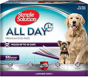 Simple Solution 6-Layer Scented Premium Dog Pads, Absorbs Up to 10 Cups of Liquid