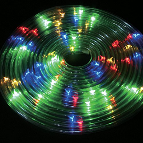 Solalite, tubo con tira de luz solar para exteriores, 50 ledes, 5 m, luces para fiestas, para Navidad, para el jardín., multicolor