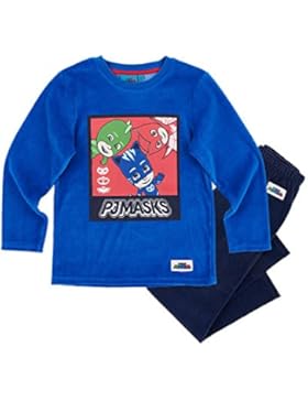 PJ Masks Pyjamahelden Jungen Pyjama (Velours) - blau