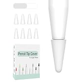 Microcase Apple Pencil 1-2 Stylus Kalem Ucu Koruyucu 8in1 Set - Beyaz
