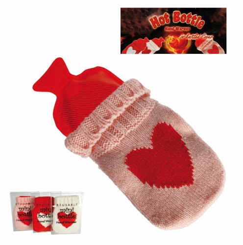 Small & Portable - Pink Mini Heart Hot Water Bottle - Girl Girls Child Children Kids - Top Selling Christmas Stocking Filler Xmas Gift Present Idea Age - + - One Supplied