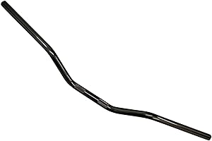 ALCHEMY PARTS Motorcycle Black Drag Handlebars - 22mm 7/8 inch for Roadsters, Street Bikes, Bobbers, Choppers, Brat Bikes and Streetfighters | Universal Fitment