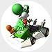 Produktbild 9 Stück Muffinaufleger Muffinfoto Aufleger Foto Bild Nintendo Super Mario Kart 24 rund ca. 6 cm *NEU*OVP*