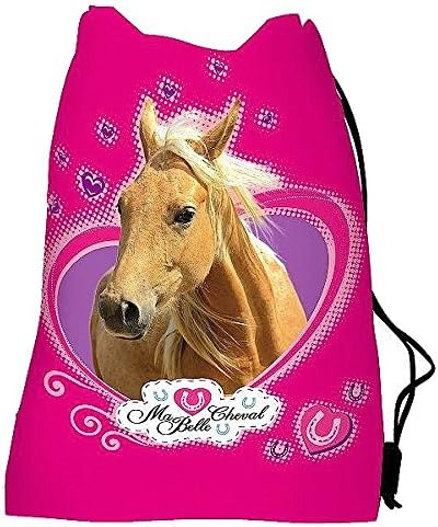 Horse Gym Bag + 16 Horse Sticker/Sports Bag/Shoe Bag