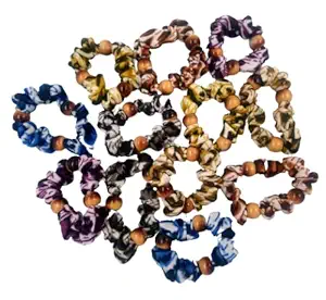 On Blow Hair Scrunchies (Pack of 12) For Girls and Women | Ponytail Holder Hair Accessories Elastic Hair Bands