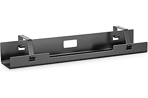 DIGITUS Canal Organizador de Cables - Montaje bajo encimera - para Cables, regletas de enchufes - Soporte de Cables - Bandeja de Cables - guía de Cables - 60 x 13,5 x 10,8 cm - Negro