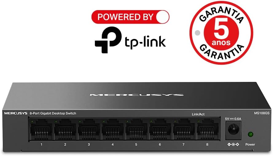 Mercusys MS108GS, 8-Port Gigabit Desktop Switch