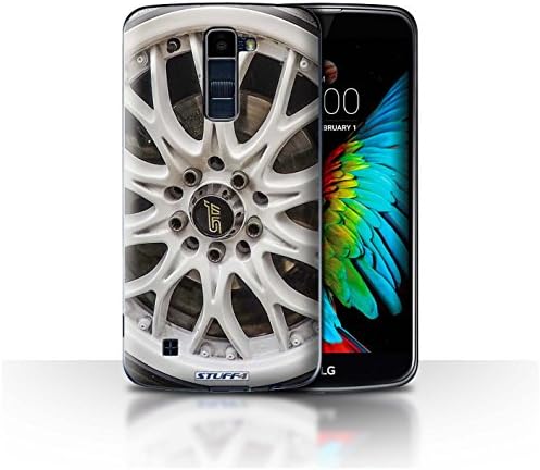 STUFF4 Phone Case / Cover for LG K8/K350N/Phoenix 2 / White Design / Alloy Wheels Collection