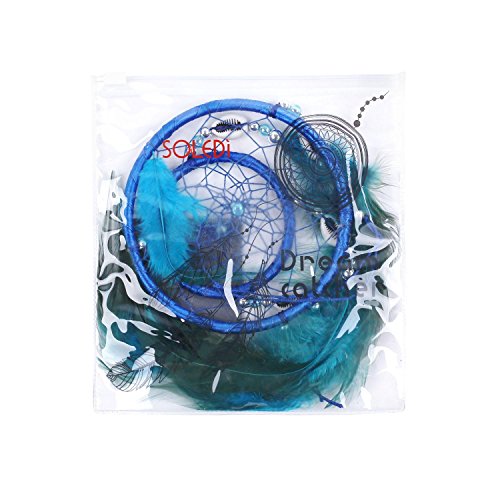 SOLEDI Dreamcatcher Traumfänger Glücksbringer Blau - 6