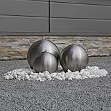 CLGarden Kugel Brunnen ESB2 matt gebürstet