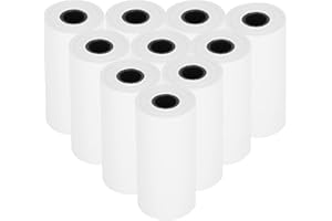 TYENAZA 10 rolek papieru termicznego, natychmiastowy papier do drukowania dla dzieci, natychmiastowy papier do drukowania w aparacie dla dzieci (biały)