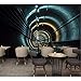 Produktbild Lvabc  Benutzerdefinierte Tapete Wandbild Hd 3D Dimensionale Raum Tapete Spacetime Tunnel Restaurant Hintergrund Wandbild-400X280Cm