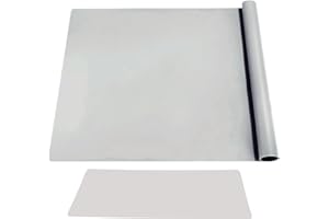 DeJivsin Tapetes de Silicona, Alfombrilla de silicona de 70 x 50 cm Gris, Grande, Antiadherente para Resina Epoxi Para repostería, Protector de Encimera, Alfombrilla para Repostería