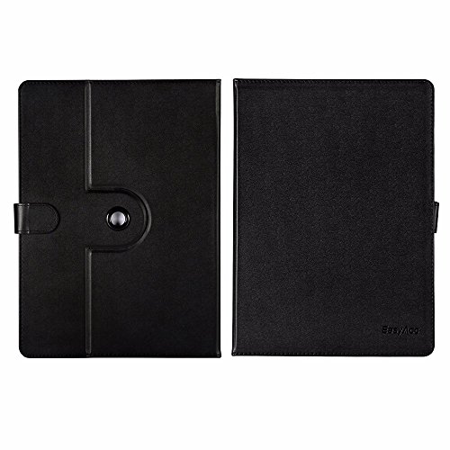 Samsung Galaxy Tab A (2016) 10.1 Hülle, Easyacc Samsung Galaxy Tab A 10.1 T580N/ T585N 360 Grad Drehung Schutzhülle Flip Case Book Cover Hüllen Ledertasche lederhülle mit Standfunktion (Schwarz, Kunstleder, 360 Grad Drehung) - 6
