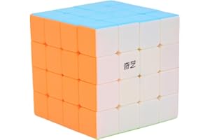 Bukefuno QY Toys 4 x 4 Cube magique Puzzle Speed Cube magique sans autocollant QY 4 x 4 x 4 Jouet magique