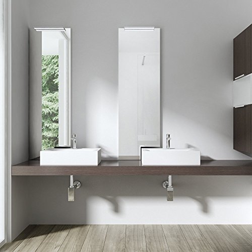 Aufsatzwaschbecken / Hängewaschbecken Brüssel118c, BTH: 45,5x31x10cm, in weiß, aus Keramik, eckiges Waschbecken - 5