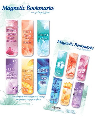 AngelStar Magnet Buchzeichen mit inspirierendem Text ENGLISH , 6er Pack - 2