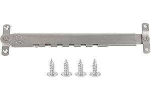 MOTHINESSTO Regolatore Limitatore di Finestra, Accessorio di Supporto per Rinforzo del Vento Telescopico in Acciaio Inossidabile Supporto per Finestra a Battente Regolabile per Impieghi Gravosi con Viti di Montag