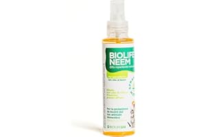 BIOLIFE NUTRACEUTICA Biolife Neem | Olio di Neem Flacone 100 ml |Prodotto per animali | Rimedio naturale contro pulci, zecche e zanzare| 100% naturale