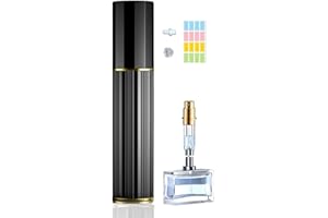 Travelofo Perfume Atomiser - 10ML Refillable Spray Bottle, Easy to Refill, Perfect for Purse, Handbag, Pocket and Luggage (Black)