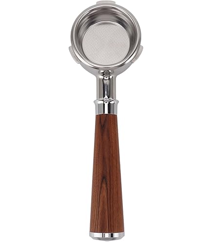 Normcore 58mm Slanke Naakte Portafilter met 18g Precisie Hoge Extractie Mand, Echt Amerikaans Walnoot Handvat Past 58mm La Marzocco Machines