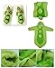 Highdas Cute Green Pod Beans Shaped Double-Layer Soft Fleece Newborn Infant Toddler Sleeping Bag Sleep Sack Photography Prop for 0-8 Months Baby