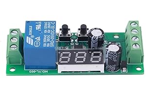 MEROURII Commutateur de tension Module de contrôleur de relais, Module de protection de tension Commutateur de protection de basse tension Module de protection de décharge DC 0.00V-55.0V