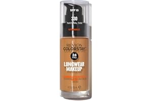 ‎REVLON Revlon ColorStay Longwear Makeup für Mischhaut/fettige Haut, SPF 15, 330 Natural Tan, 30 ml