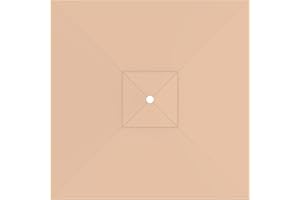 paramondo Telo di Ricambio per Ombrellone da Giardino Interpara Quadrato 3x3m, incl. Air Vent, Lavabile, Crema