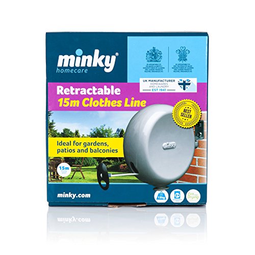 Minky Wäscheleine ausziehbar, 15 m Trockenlänge - 4