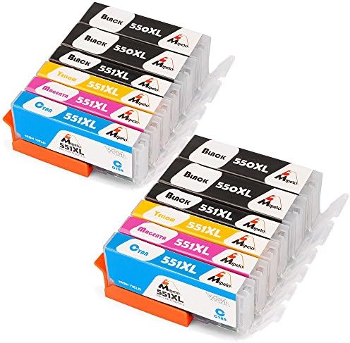Mipelo Compatible Canon PGI-550XL CLI-551XL 550XL 551XL Ink Cartridges, 15 Pack for Canon PIXMA IP7250 MX925 MG6650 MG6450 MG5550 MG5650 IX6850 IP8750 MX725, 5 Colors