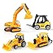 Produktbild Kunststoff Spielzeugauto 4 Baufahrzeuge in einem Fahrzeugset,AEVEA 12cm Baustelle Spielzeug Geschenkset