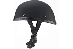 GODZHX Motorcycle Half Helmet DOT Approved, Beanie Helmet Skull Cap Half Helmet, Half Shell Helmet for Adults Men Women, Low Profile Cool Half Face Helmets