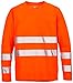 Produktbild iQ-UV w6490024260-46-XS UV-Schutz 50 plus Langarm T-Shirt mit Warnschutz nach EN20471 Klasse 2 Orange Hv XS