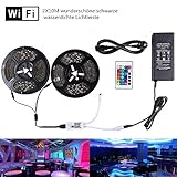 Spezieller Musikmodus，eingebautes hoch empfindliches Mikrofon, das Spektrum mit Licht und Farben passt sich automatisch an den Umgebungsgeräusch an. Dimmen Sie die Lichter und schalten Sie die Musik ein, wenn Ihre Party beginnt. Es wird Ihre Partyzeit unvergesslich machen. Genießen Sie Ihre Party mit Millionen von Farben.