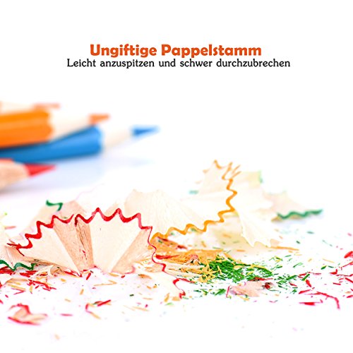 LiSmile 72 Farben Buntstifte Farbstifte -Set für Zeichnen, Skizzieren, Kunst und Erwachsene Malbücher, Perfektes Geschenk Für Hobbykünstler und Kinder - 5