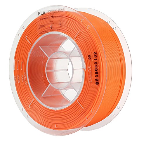 HICTOP 1.75mm PLA 3D-Drucker Glühfaden - 1 kg Spule (2,2 lbs) - Dimensional Genauigkeit +/- 0,05 mm (orange)